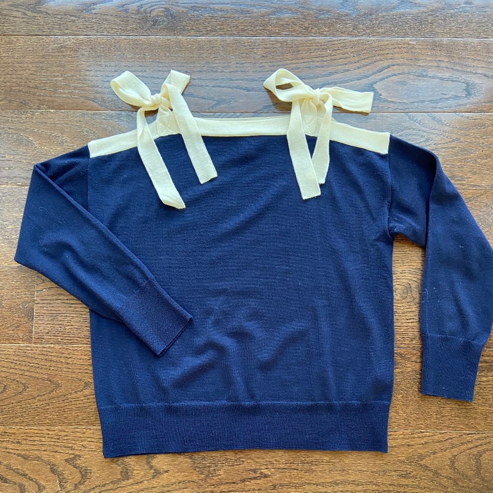 J. Crew Shoulder Tie Sweater
